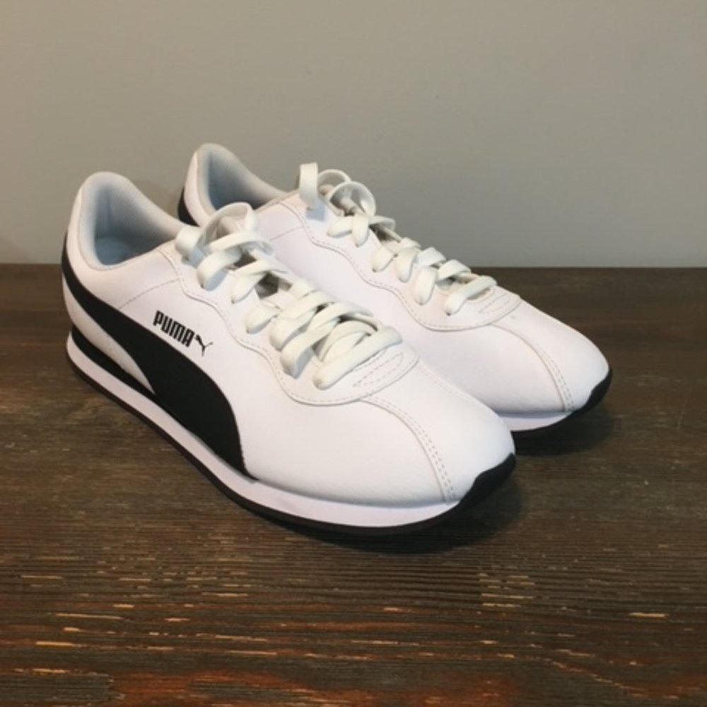 Puma Turin II White & Black Sneakers Men Size 11.5